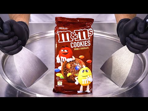 m&m's Cookies - Ice Cream Rolls | Satisfying Visual ASMR