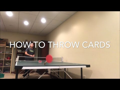 How to throw cards. Easiest way
