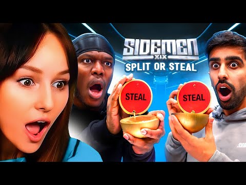 Freya Reacts to SIDEMEN SPLIT OR STEAL 2