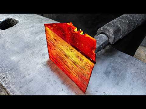 100 Blades Transformed into a Razor-Sharp Knife – Extreme Forging!