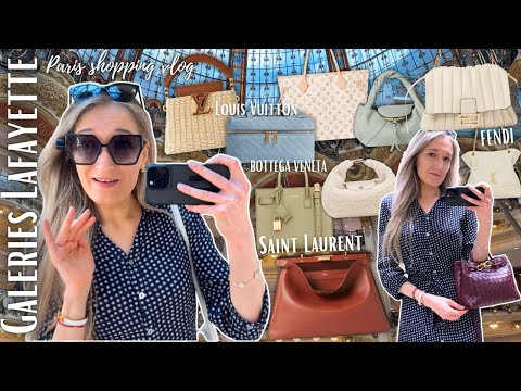 PARIS SHOPPING VLOG🛍️ Louis Vuitton, Fendi, Bottega, Saint Laurent Galeries Lafayette | Lesley Adina