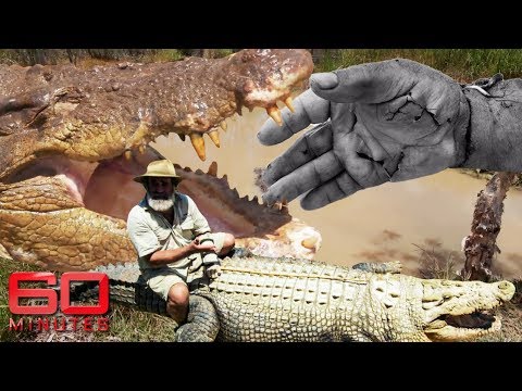 Man rides giant crocodiles even after they bit off his hand | 60 Minutes Australia