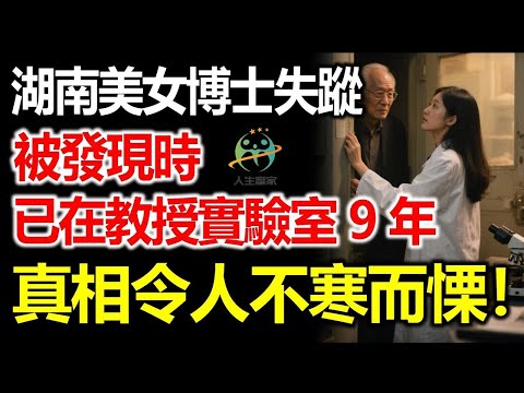 湖南美女博士失蹤，被發現時已在教授實驗室9年，真相令人不寒而慄！