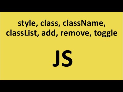 Js работа со стилями, className, classList, add, remove, toggle, добавление удаление и переключение