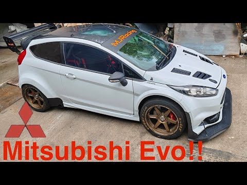 4wd Mitsubishi Evo powered Ford Fiesta Race Car
