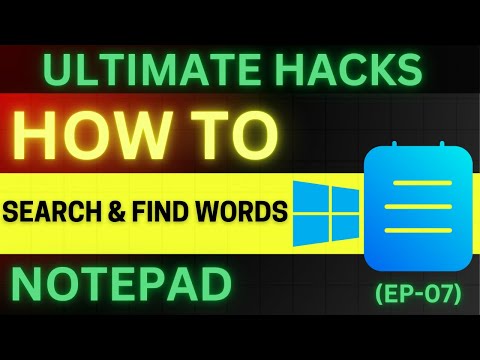 HOW TO SEARCH AND FIND WORDS IN NOTEPAD | Quick and Easy Guide on Windows 11