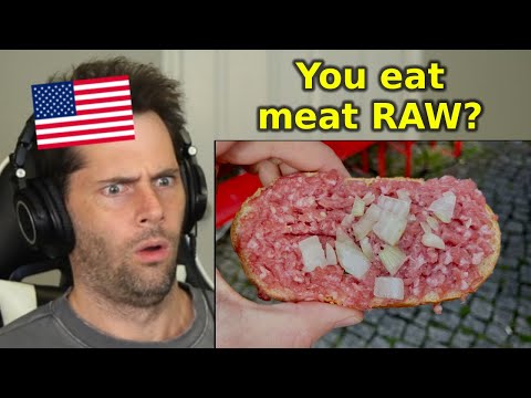 American Reacts to WEIRD European Foods