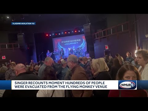 Constantine Maroulis tells concert-goers to evacuate New Hampshire venue after fire breaks out ou...