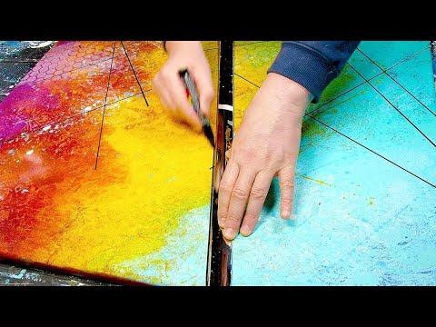 BRIGHT COLORS / Coloured Shading and Markers / ABSTRACT PAINTING | Aduro