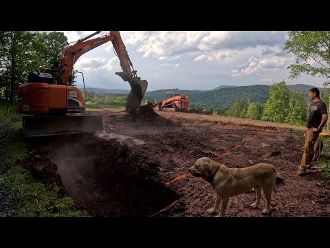 Digging a garage foundation