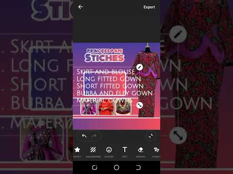 How to design a tailor flyer using INSHOT app 1