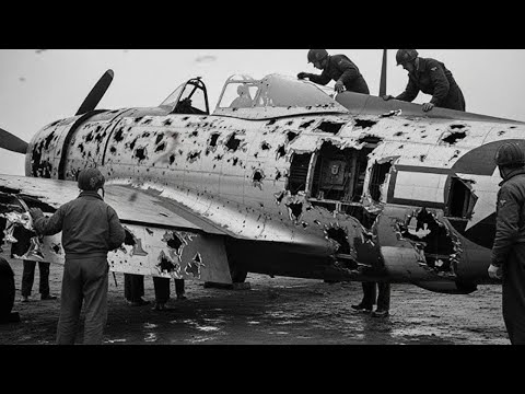 Luftwaffe Pilots Couldn't Believe P-47s Survived 200+ Hits—Until They Saw the Engine Design.