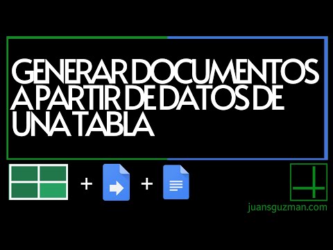 Generar un documento de Google Docs a partir de mis datos de Google Sheets