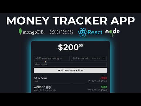 Build a MERN Money Tracker App | Simple mern app tutorial for beginners