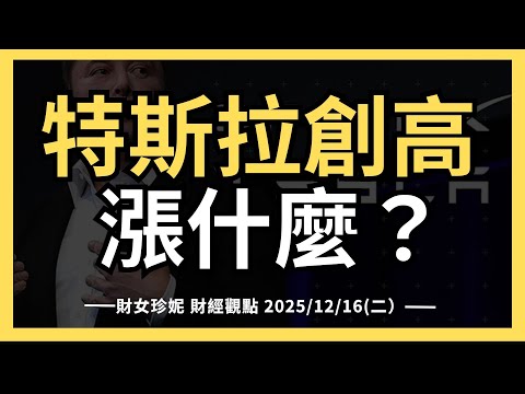 2025/12/16(二）特斯拉(TSLA)股價創今年新高，在漲什麼？