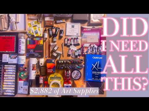 I Bought $2,882 Worth of Art Supplies: Here's What I Learned (So You Don't Waste Money)