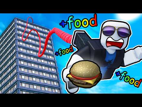 making MILLIONS in Roblox Eat and Bungee Jump...
