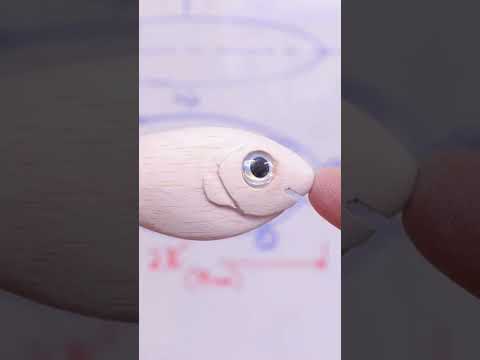 Making a balsa crankbait look like a bluegill  #handmadelure #fishinglures