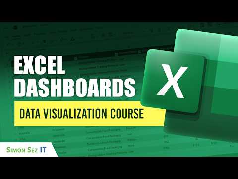 Interactive Excel Charts and Dashboards - Data Visualization Course