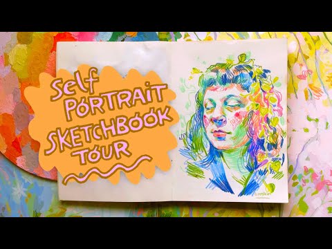 A Self Portrait Sketchbook Tour and Journey