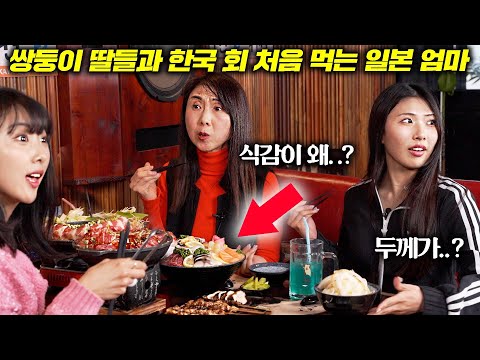 한국까지와서 무슨 회를 먹냐던 일본 엄마, 한 입 먹고 바로 돌변한 이유ㅋㅋ l 일본 쌍둥이들과 첫 여행