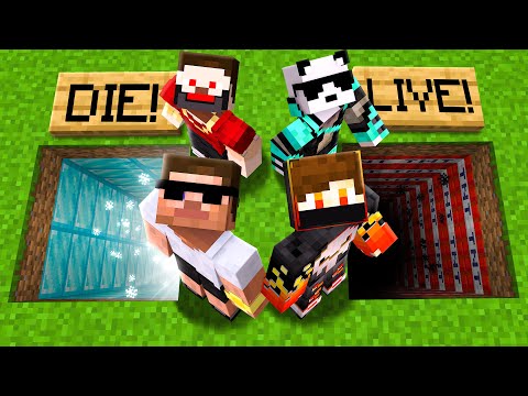 DON’T CHOOSE WRONG HOLE IN MINECRAFT !!!