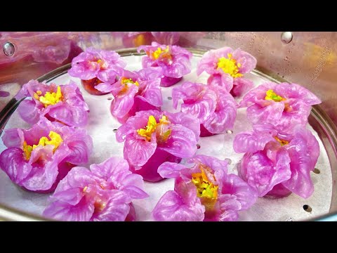 做水晶蒸餃，掌握兩個小技巧，不破皮不開裂，個個像花一樣晶瑩剔透 水晶蒸餃，Crystal steamed dumplings，क्रिस्टल स्टीम्ड पकौड़ी，크리스탈 찐만두