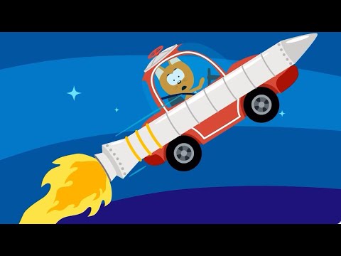 Котенок и волшебный гараж 🐱 Ракета 🚜 Мультфильм для детей