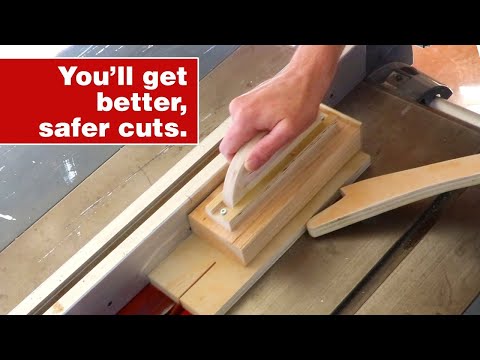How to make a push block. Essential woodworking jig and shop project.