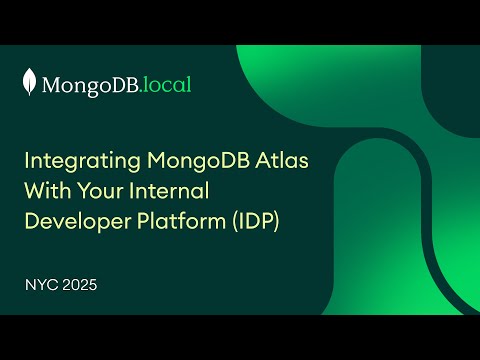 Integrating MongoDB Atlas Into Your Internal Developer Platform