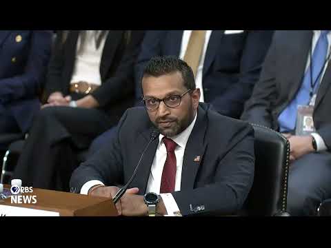 WATCH: Sen. Hawley questions Patel in confirmation hearing