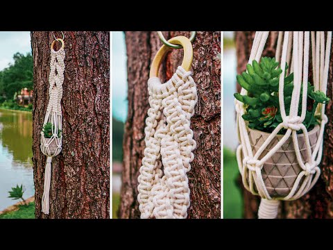 Suporte trançado para vasos | Tutorial Passo a Passo