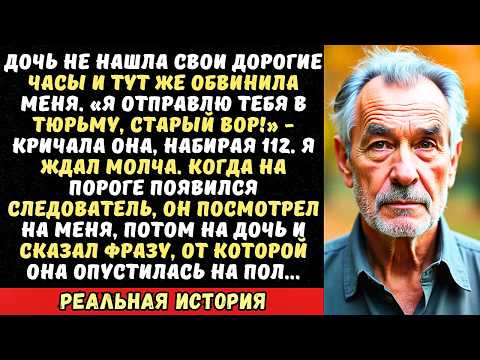 «Папа украл мои часы!» — закричала дочь, вызывая полицию. Но когда приехал следователь...