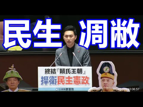 廖偉翔 發言 賴清德總統彈劾案 20260122 全院委員會 【立法院演哪齣?】