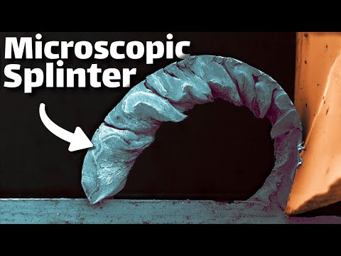 Cutting Metal inside an Electron Microscope