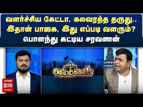 வளர்ச்சிய கேட்டா, கலவரத்த தருது.. இதான் பாஜக, இது எப்படி வளரும்? - பொளந்து கட்டிய சரவணன் | Netrikann