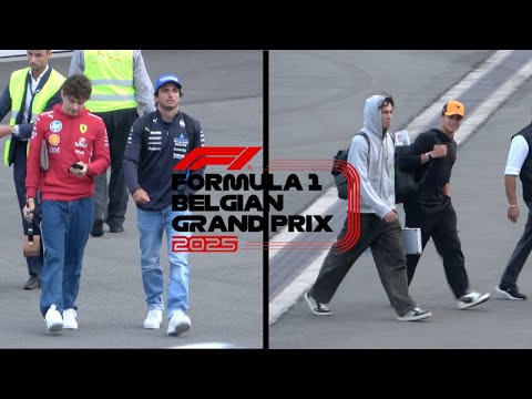 F1 Drivers Departing in Private Jets After The 2025 Belgium Grand Prix (4K)