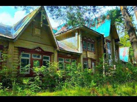 I DIDN'T THINK I'D SEE THIS HERE! CARVED TOWERS! A LARGE SWIMMING POOL. ABANDONED CHILDREN'S CAMP...
