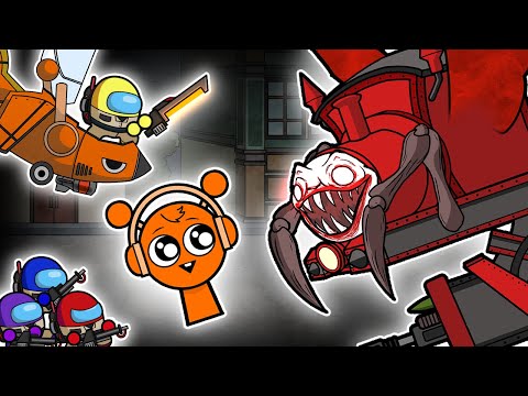 CHOO CHOO CHARLES vs SPRUNKI &amp; GHOSTBUSTERS EP.1 I Amons Us Animation