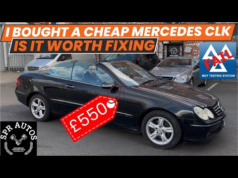 I BOUGHT A CHEAP MERCEDES CLK! IS IT WORTH IT ⚠️ FIX OR SCRAP⚠️