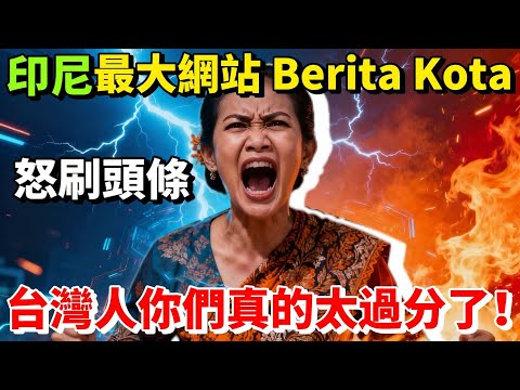 印尼最大的新聞網站發布：《台灣人，你們真的夠了！》
