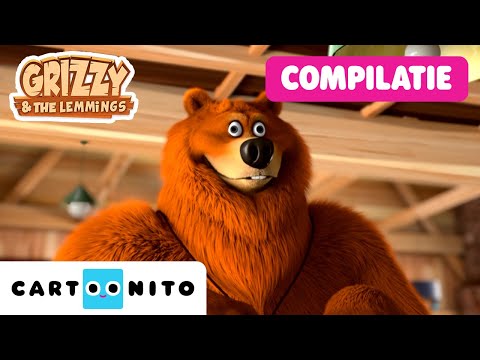 De grappigste momenten van Grizzy en de Lemmings! 😂 | Cartooncompilatie voor kinderen | Cartoonito