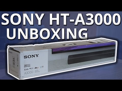 Sony HT-A3000 Unboxing - BRAND NEW 3.1ch Soundbar