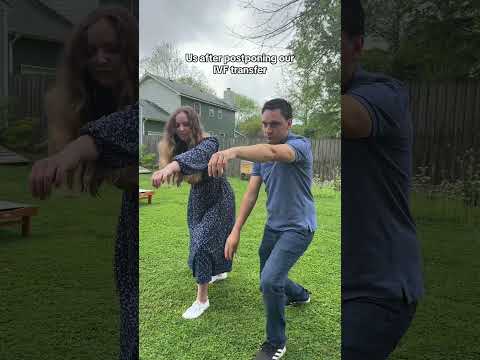 Us after positioning our IVF transfer