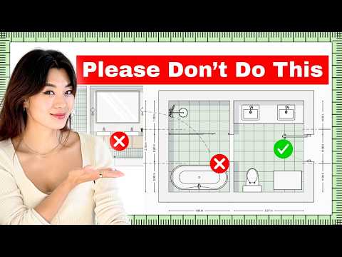 Architect's Advice: Bathroom Layout Mistakes (& what to do instead)