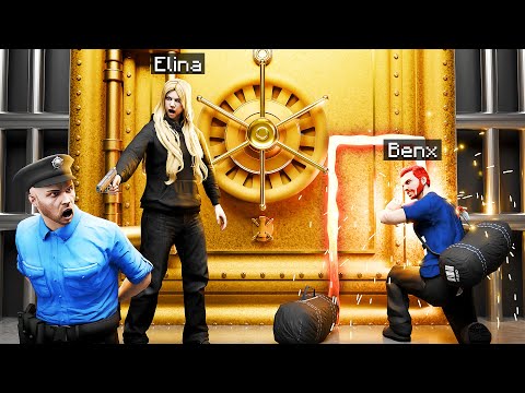 WIR SCHNEIDEN eine TÜR für 7.000.000$ BANKÜBERFALL! - GTA 5