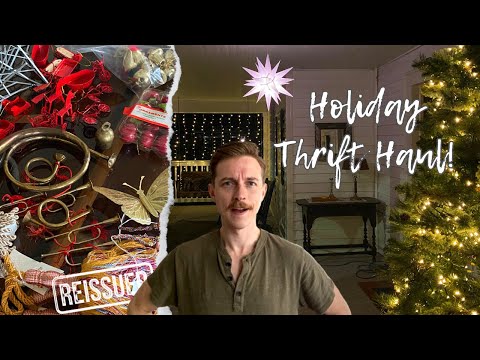 HUGE Vintage/Retro Holiday Thrift Haul | A REISSUED Christmas Part 1 ft. Ollny Lights!