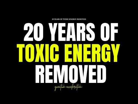 [WARNING : EXTREMELY POWERFUL] 20 years of toxic energy removed  (subliminal) Deep Energetic Detox