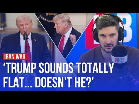 'Sleepy Donald Trump' delivers a low-energy Iran update