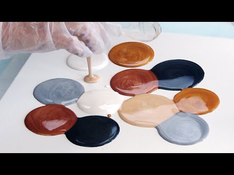 WOW! My Best LACING Yet - With Gorgeous METALLICS - Acrylic Pouring Swipe Technique